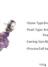 Boho Earrings, Dangle Earrings, Lavender Purple